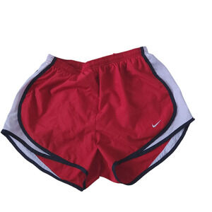Nike Tempo Shorts Medium Women Dri-Fit Red Running Athletic Shorts Lined
